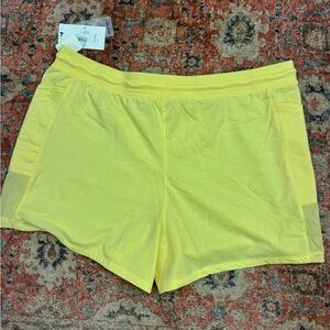 Nine West Lemon Yellow Athletic Shorts